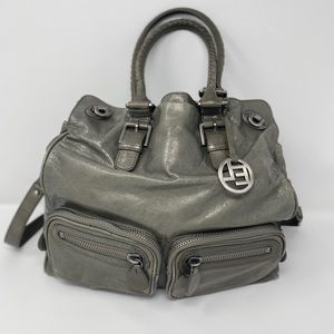 ✨Elliott Lucca Gray Leather Handbag✨